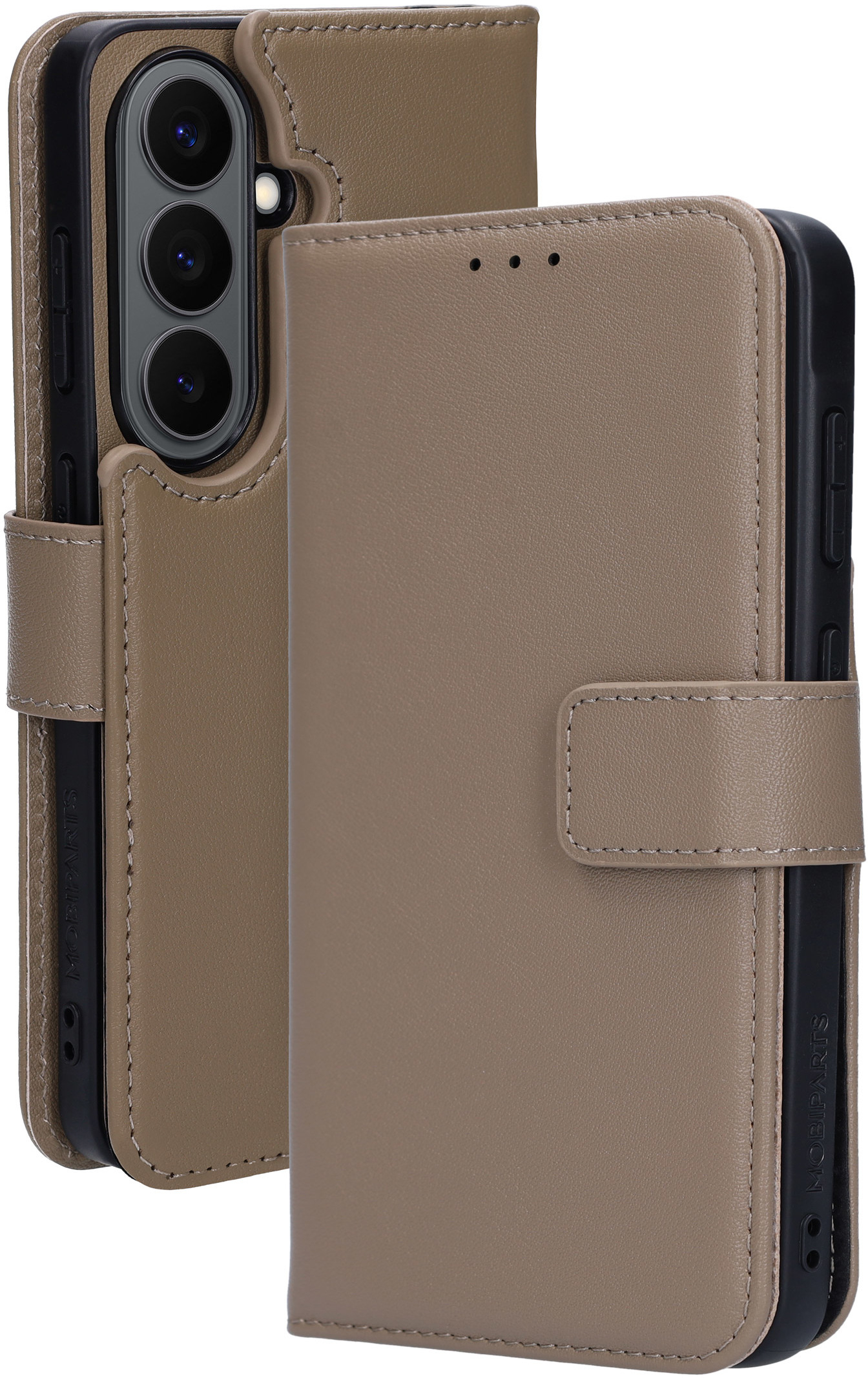 Mobiparts Leather 2 in 1 Wallet Case Samsung Galaxy S26 Taupe – image 2