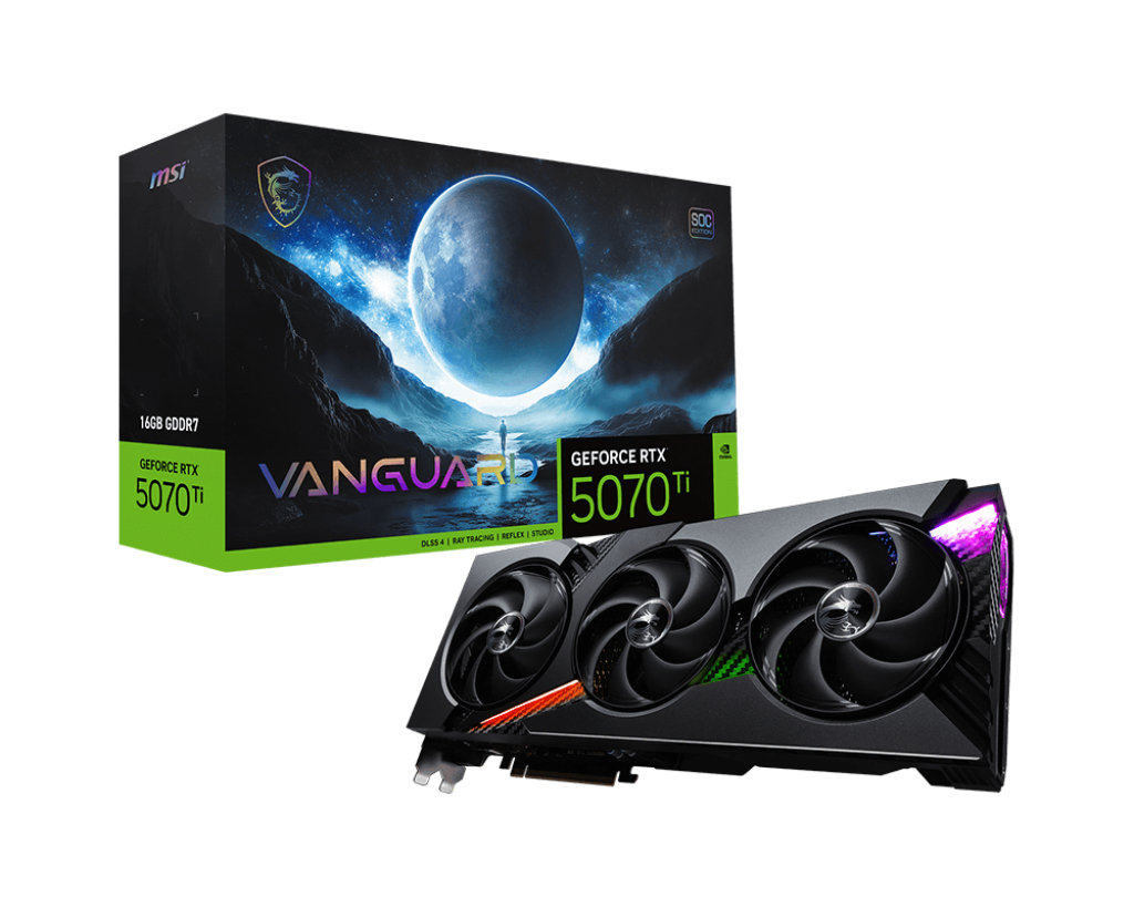 MSI GeForce RTX 5070 Ti 16G VANGUARD SOC – image 1