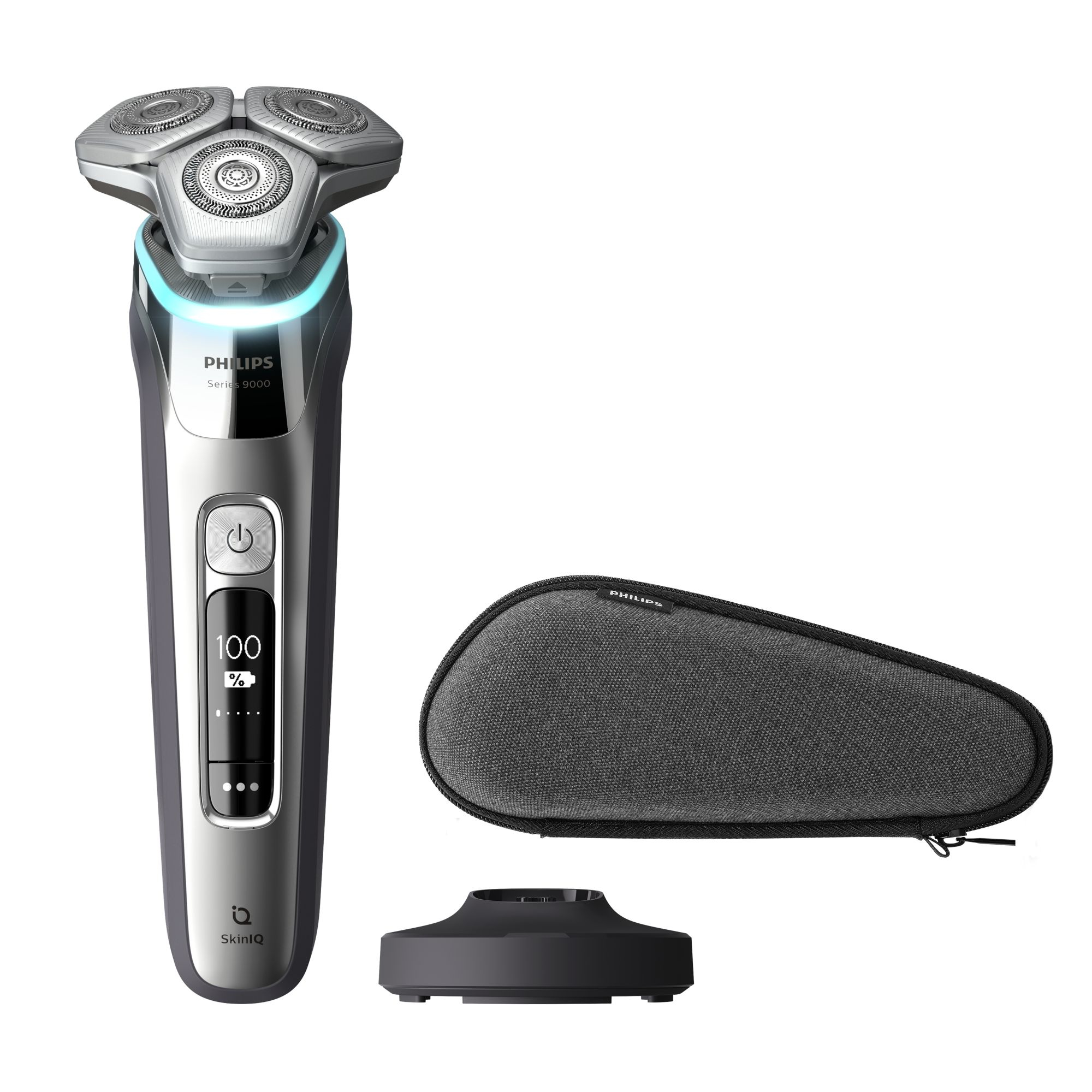 Philips SHAVER Series 9000 S9985/35R1 men's shaver Rotation shaver Trimmer Chrome, Silver