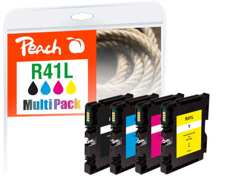 Peach PI400-76 ink cartridge 4 pc(s) Compatible Standard Yield Black, Cyan, Magenta, Yellow