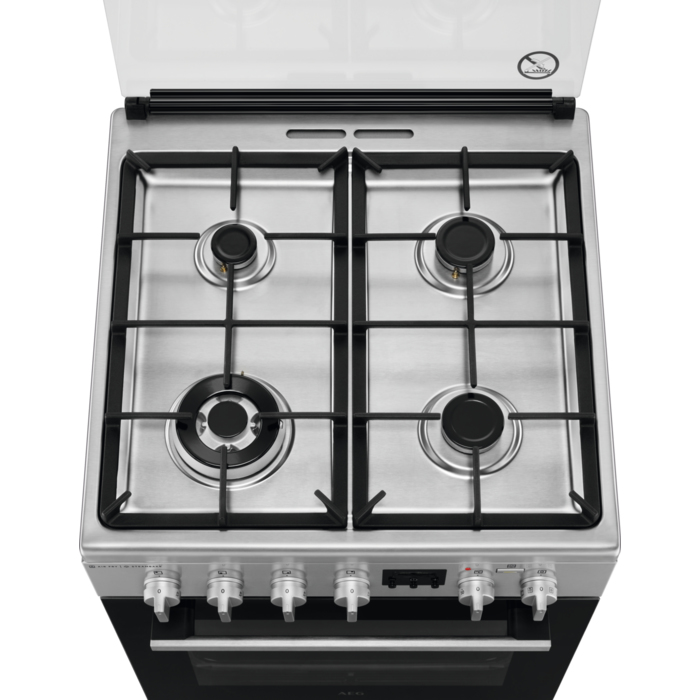 Electrolux LKK664200X Freestanding cooker Electric/Gas Gas Stainless steel – image 3