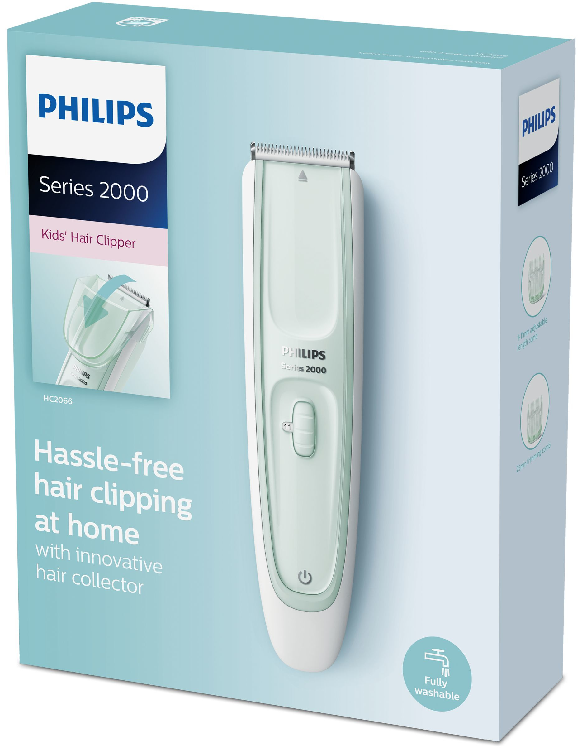 Philips HAIRCLIPPER Series 1000 HC2066 Green, White 11 Nickel-Metal Hydride (NiMH) – image 2