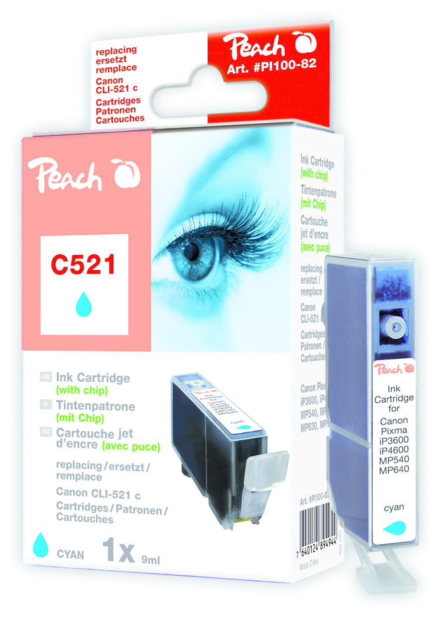 Peach 313549 ink cartridge 1 pc(s) Cyan