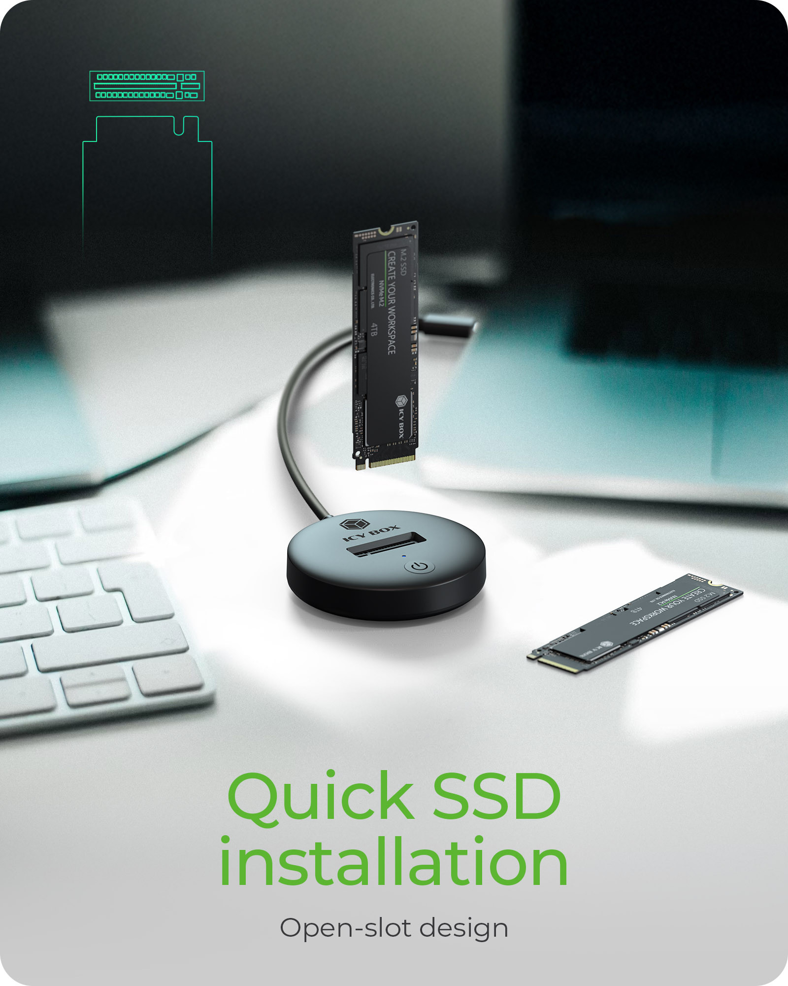 ICY BOX IB-1610MCD-C31 USB 3.2 Gen 2 (3.1 Gen 1) Type-C Black – image 3