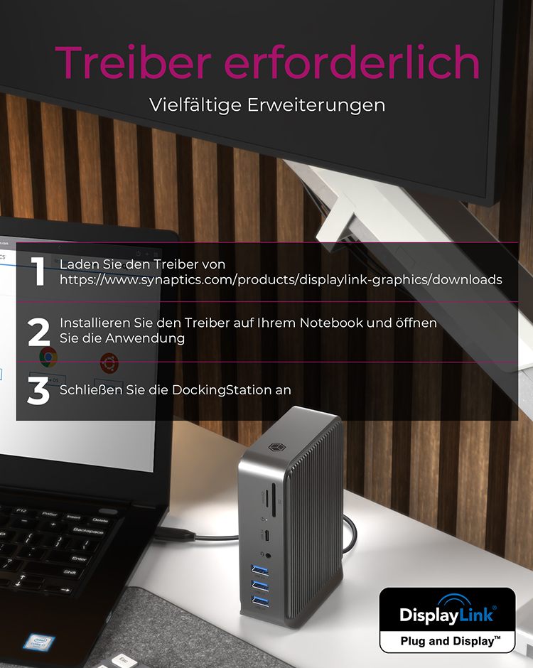 ICY BOX IB-DK2261AC Wireless USB 3.2 Gen 1 (3.1 Gen 1) Type-C Anthracite – image 3