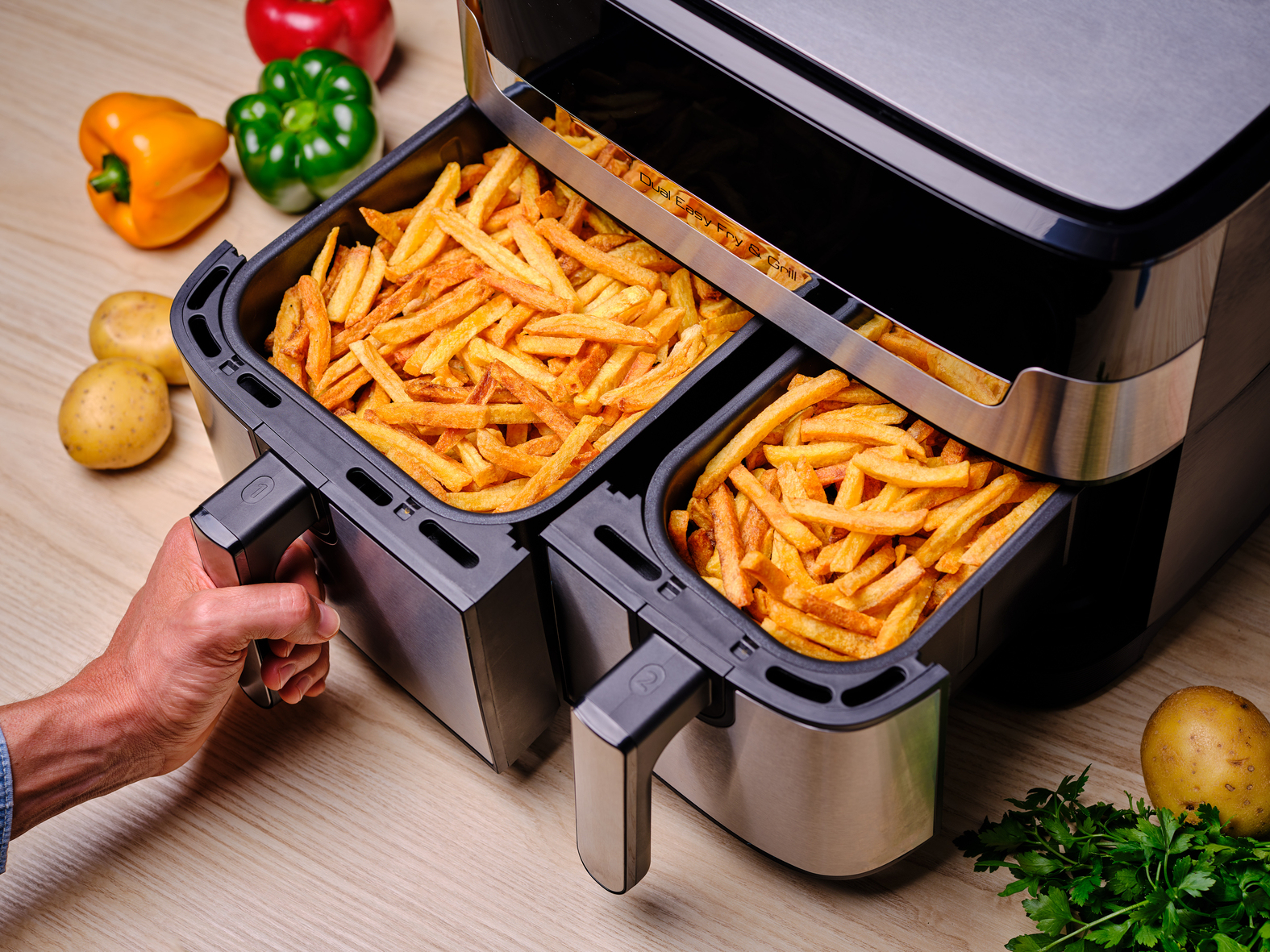 Tefal Dual Easy Fry & Grill EY905D Double – image 6