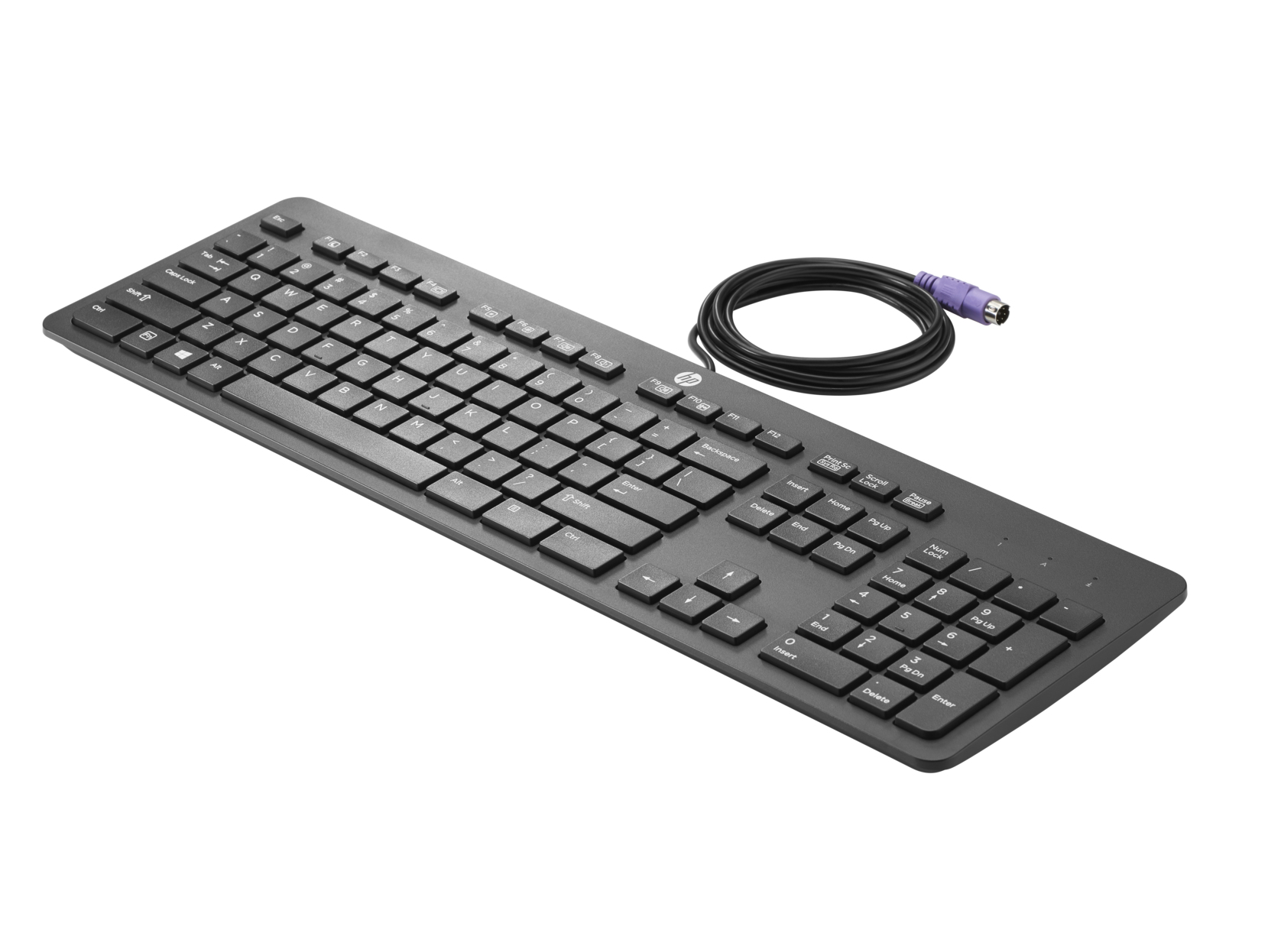 HP 6NU31AV keyboard Office PS/2 Black – image 1