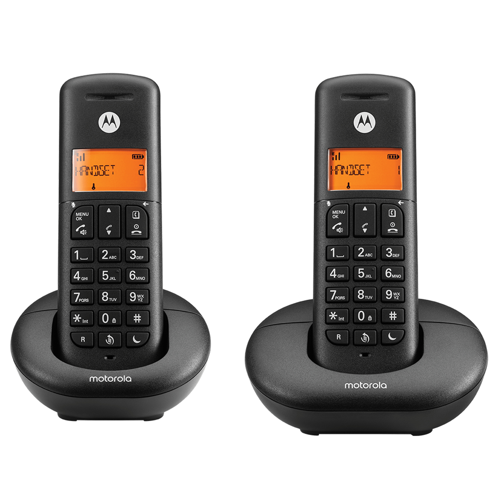Motorola E202 telephone DECT telephone Caller ID Black