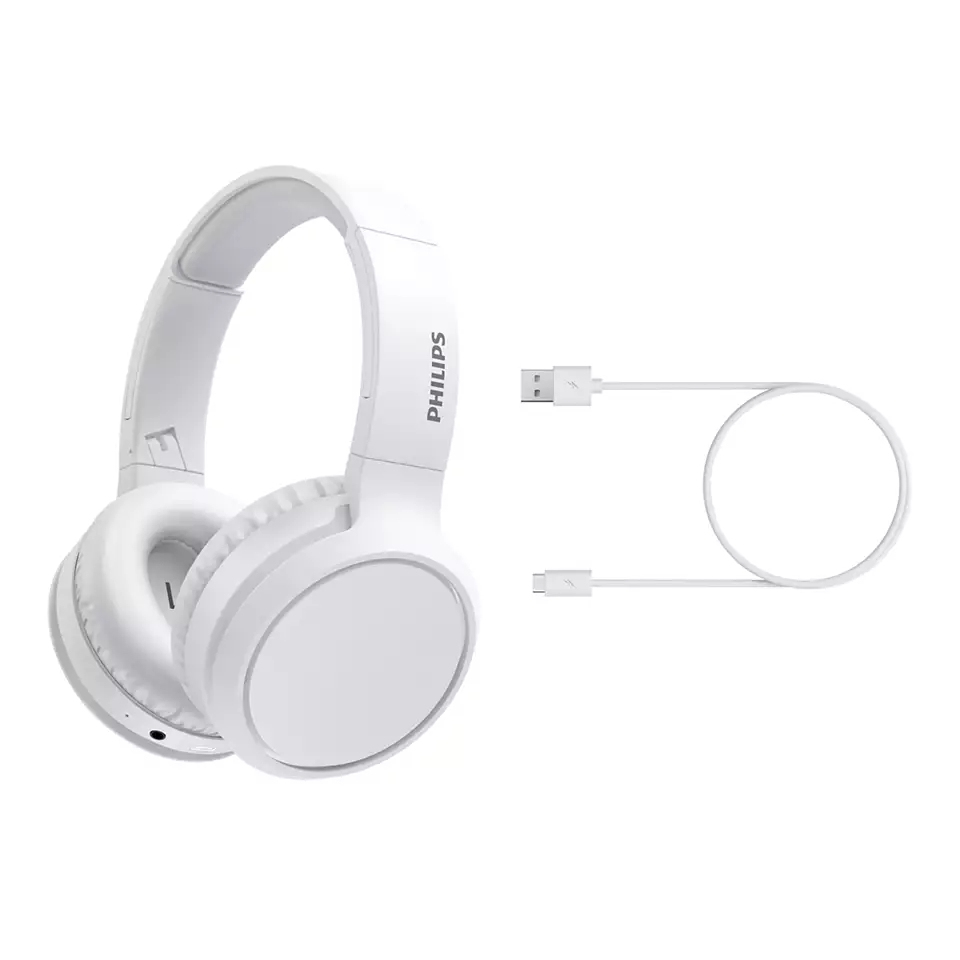 Philips 5000 series TAH5205WT/00 headphones/headset Wireless Head-band Music USB Type-C Bluetooth White – image 2