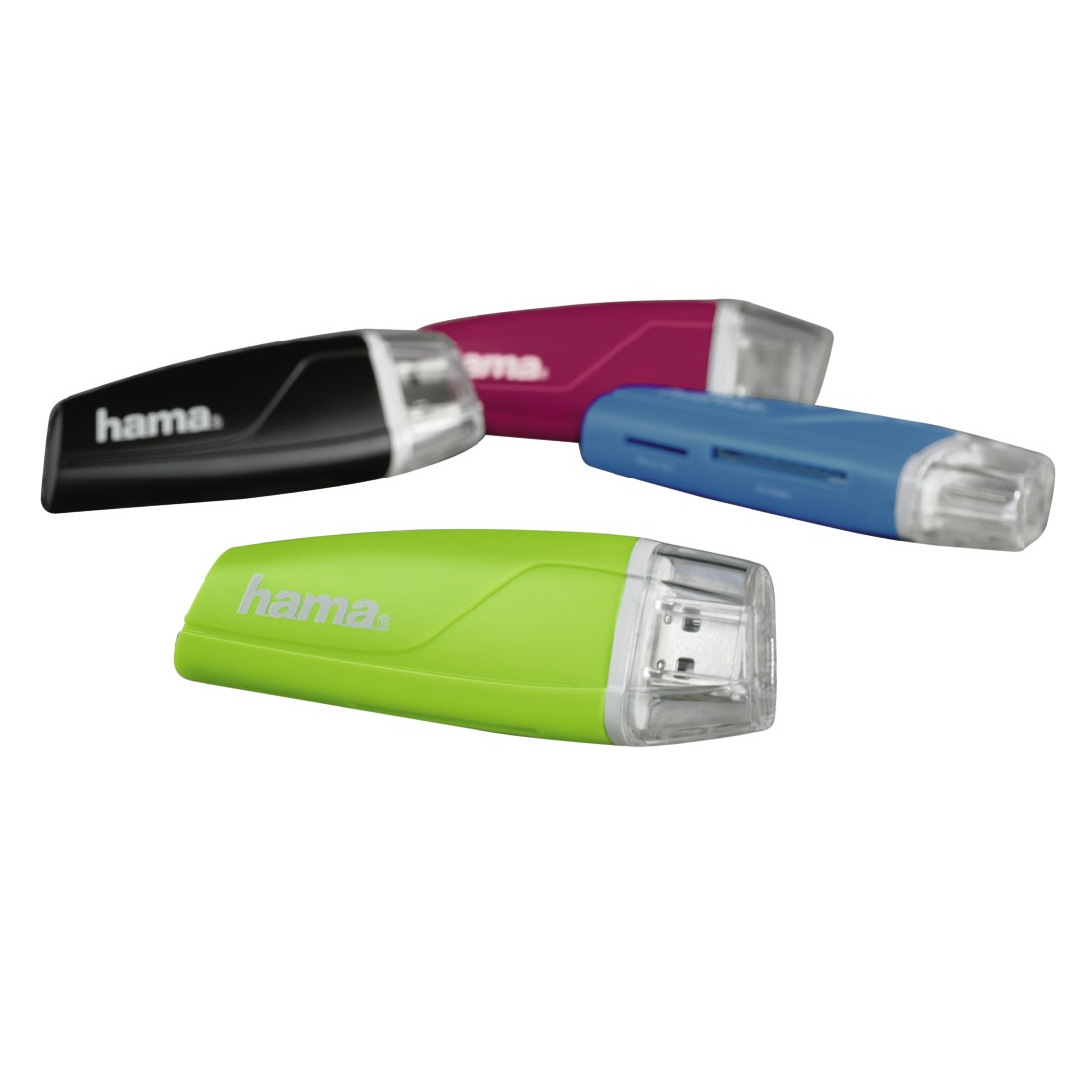 Hama 00181022 card reader USB 2.0 Black, Blue, Green, Pink – image 3
