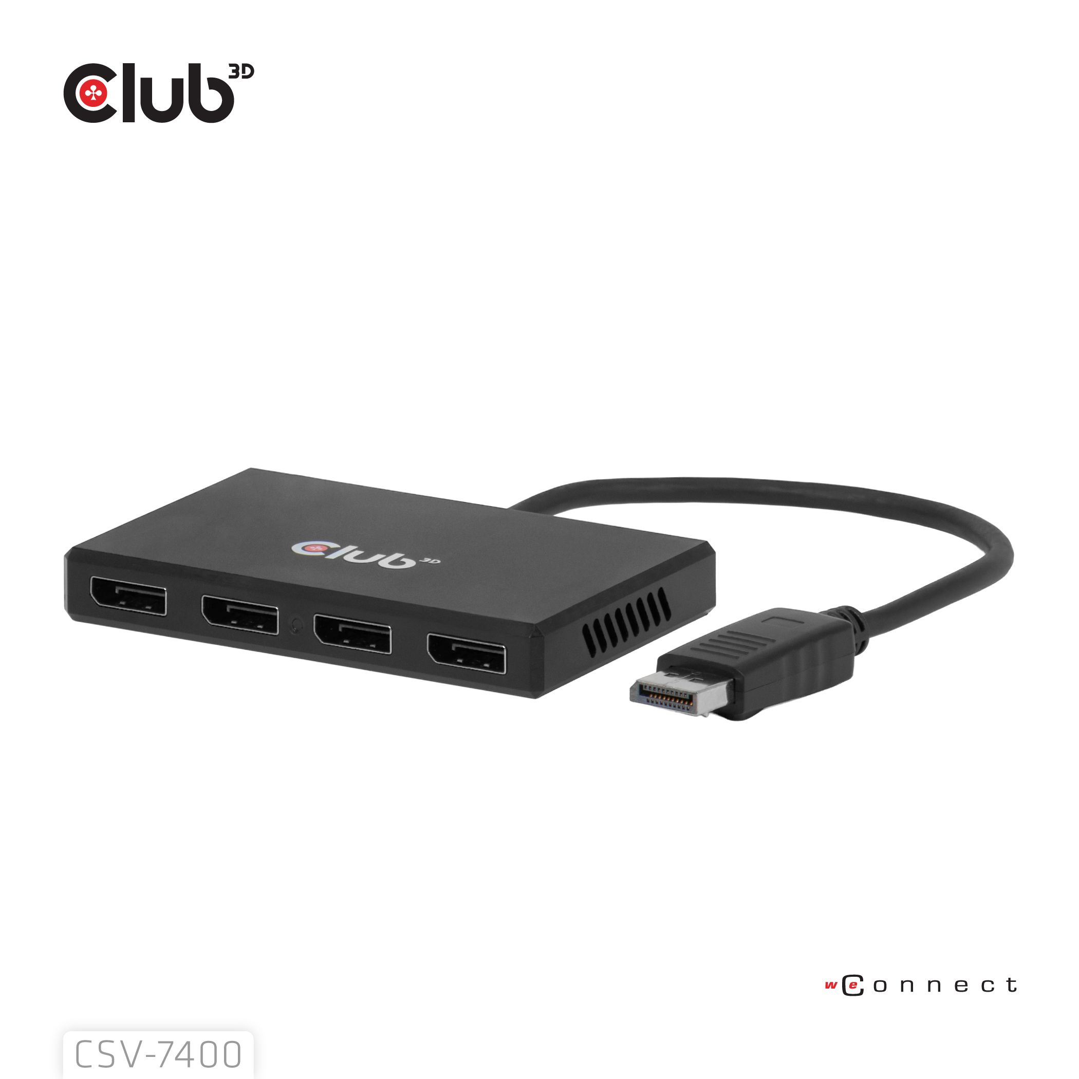 Club3D Multi Streaming Transport Hub 1xDP->4xDP  4K30Hz