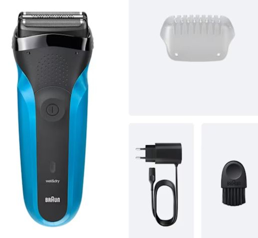 Braun Series 3 310s Foil shaver Trimmer Black, Blue – image 5