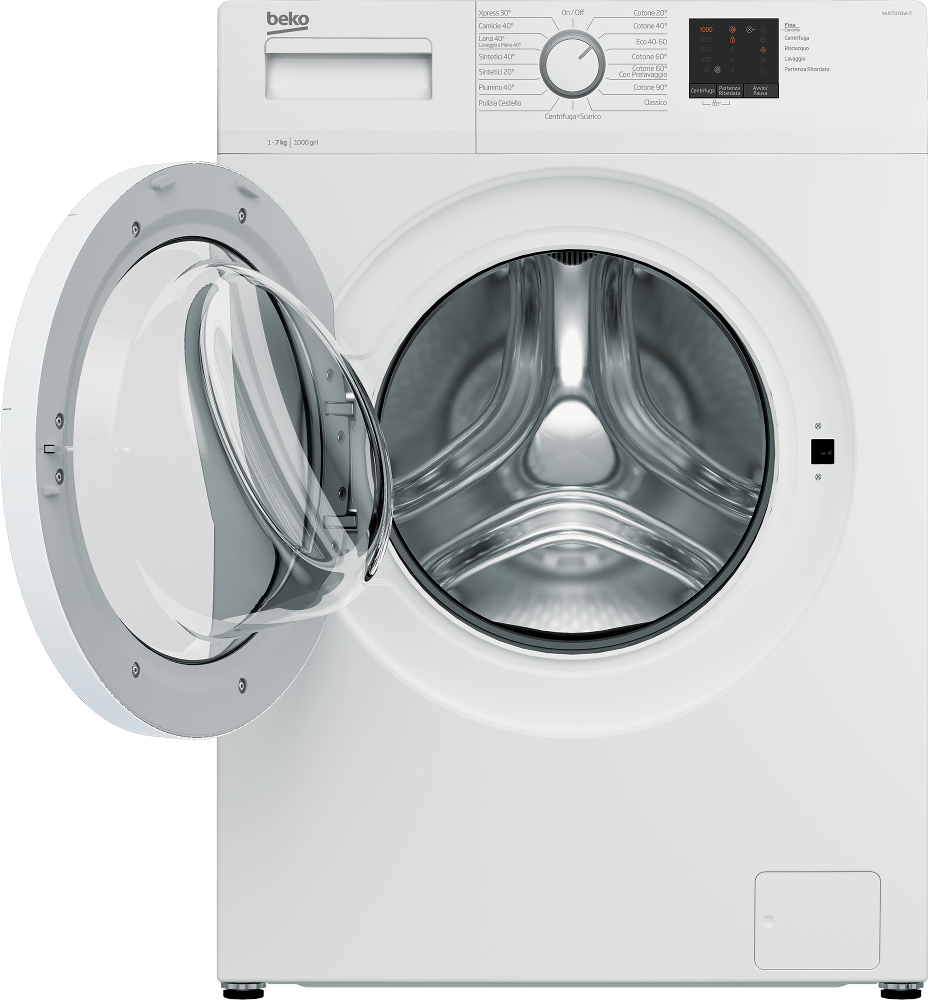 Beko WUX71031W-IT washing machine Front-load – image 3