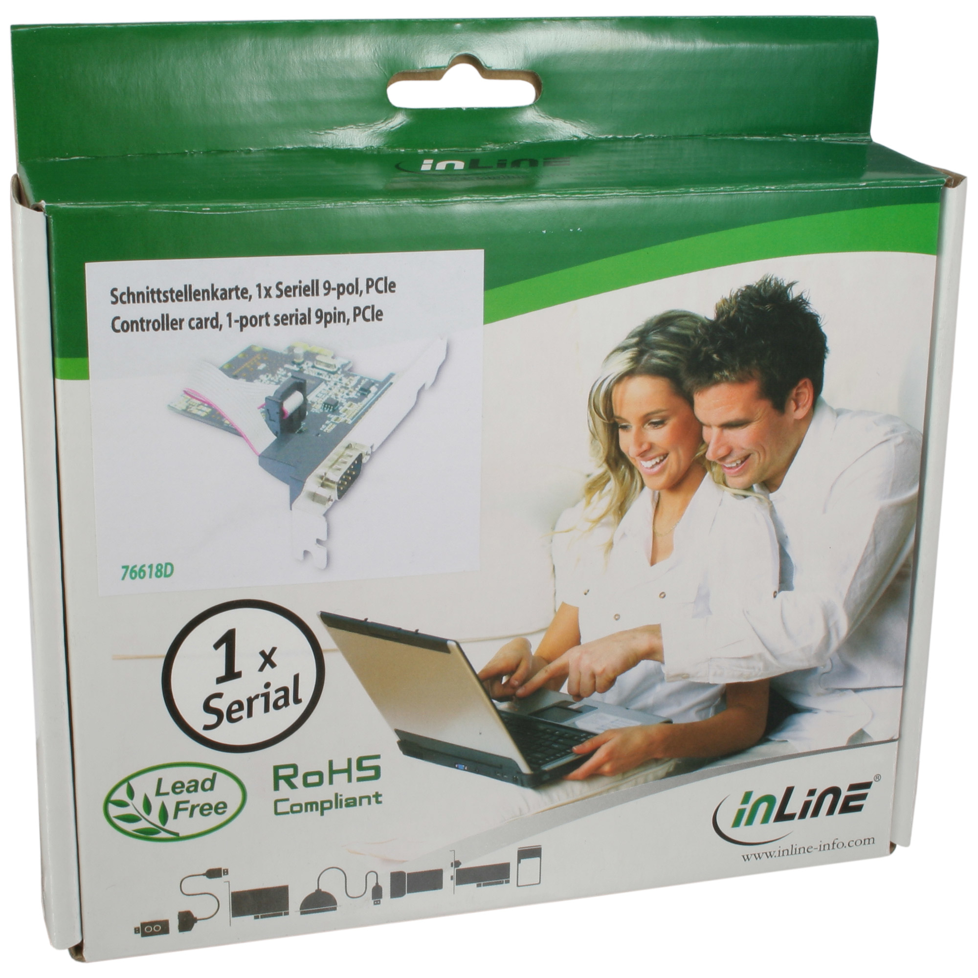 InLine Interface Card 1 Port Serial 9 Pin PCIe – image 2