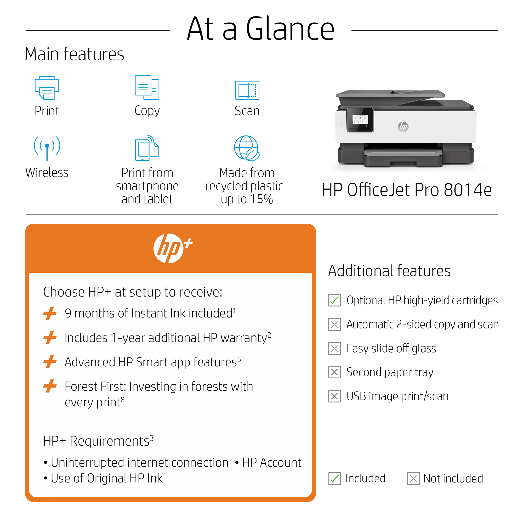 HP OfficeJet 8014e AiO Printer – image 3