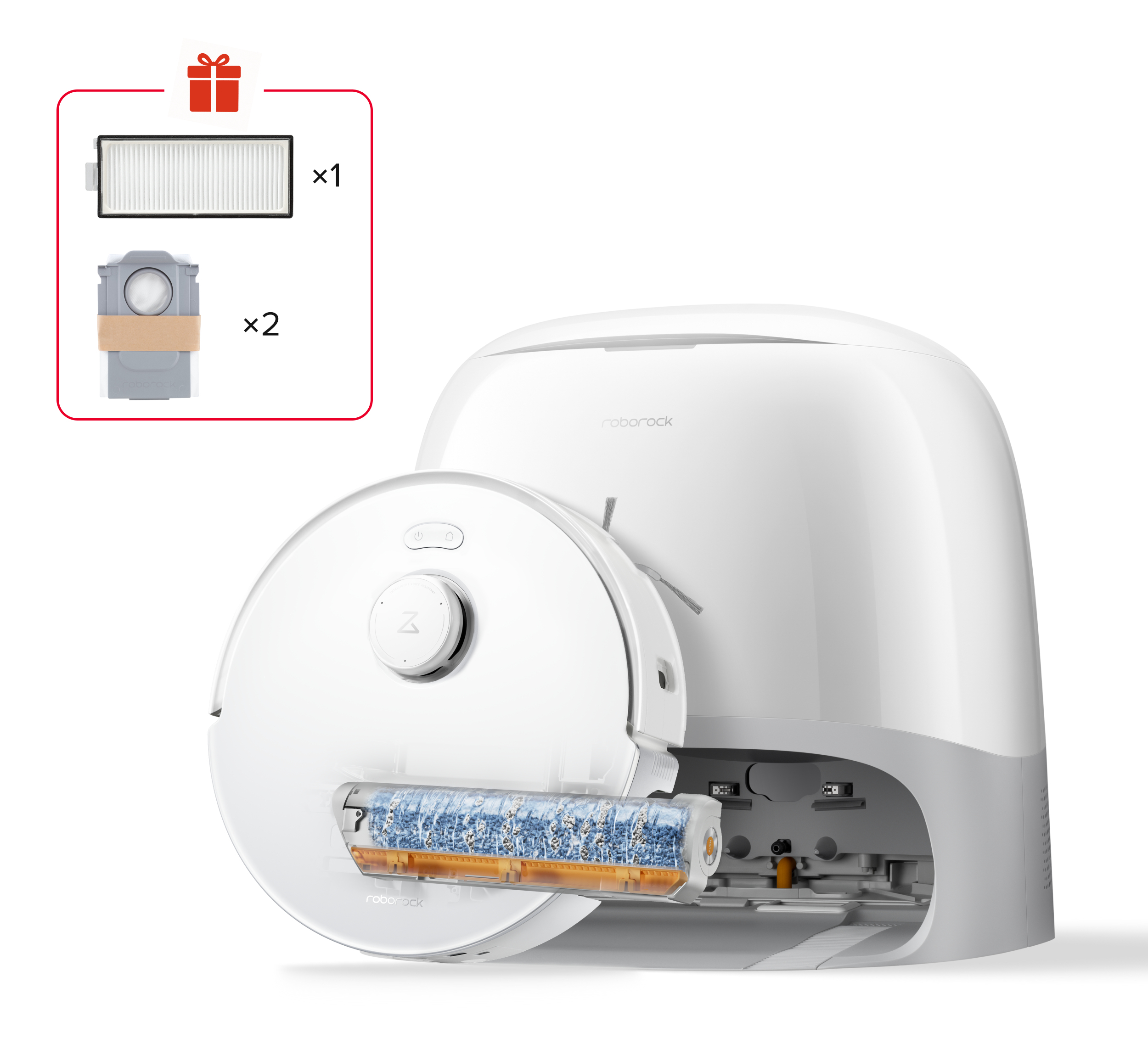 Roborock Qrevo Curv 2 FlowX — vue 1 sur 2
