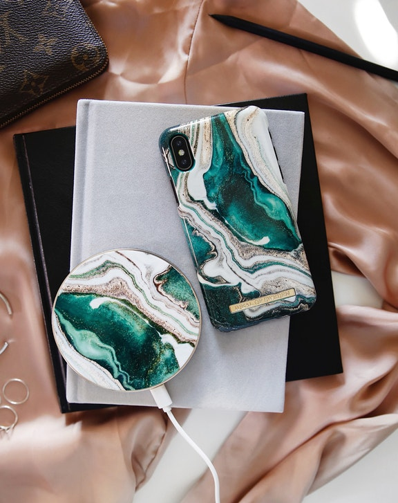 iDeal of Sweden Printed Case iphone X / Xs Golden Jade Marble – image 2