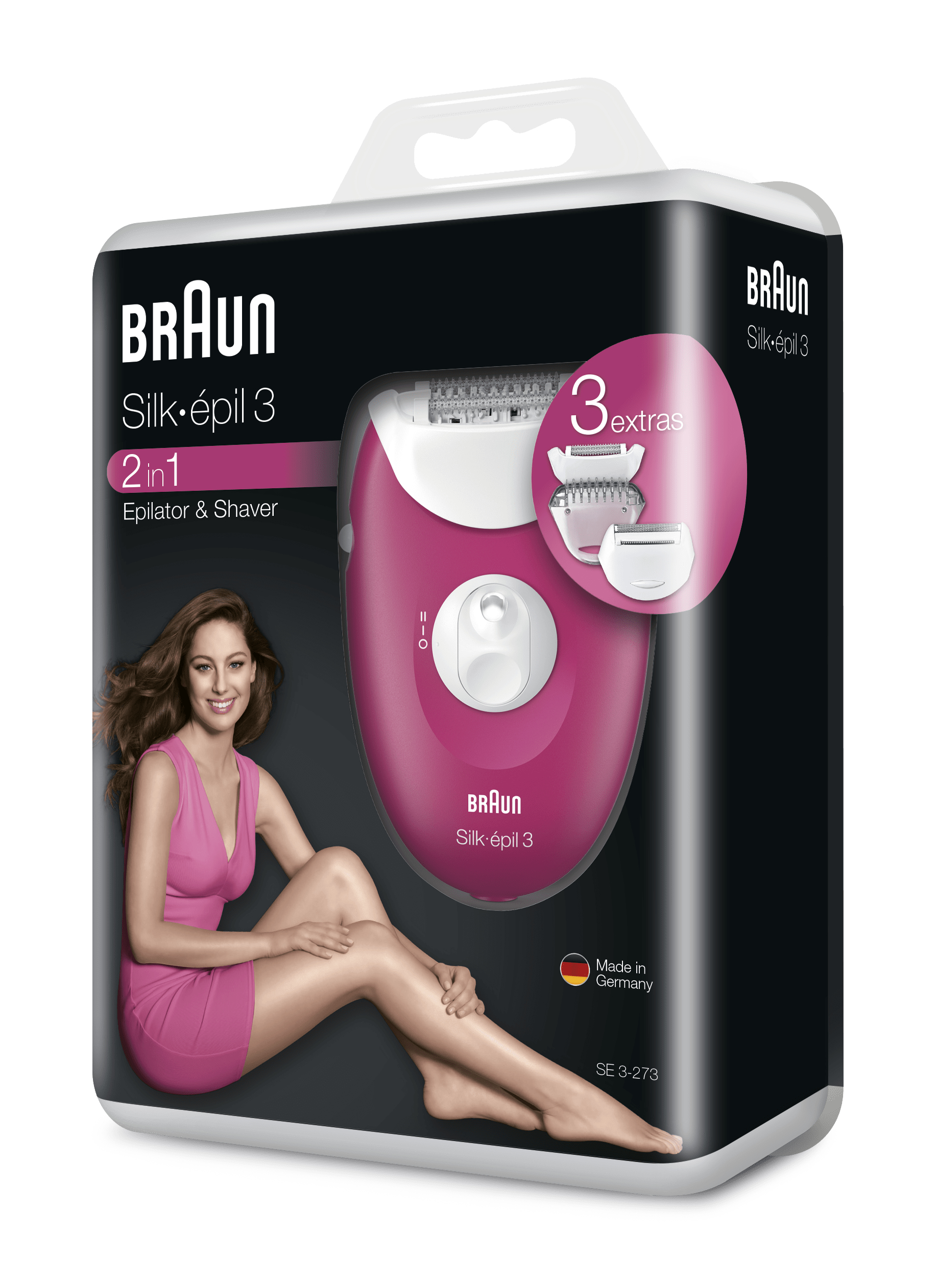 Braun Silk-épil 3 81682969 epilator 20 tweezers White, Pink – image 2