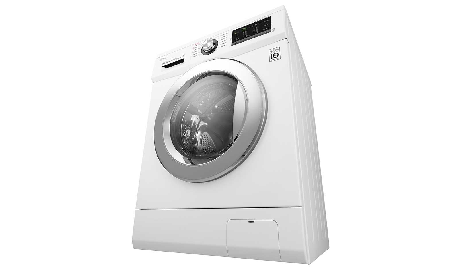 LG FH4G6TDM2N washer dryer Freestanding Front-load Chrome, White – image 6