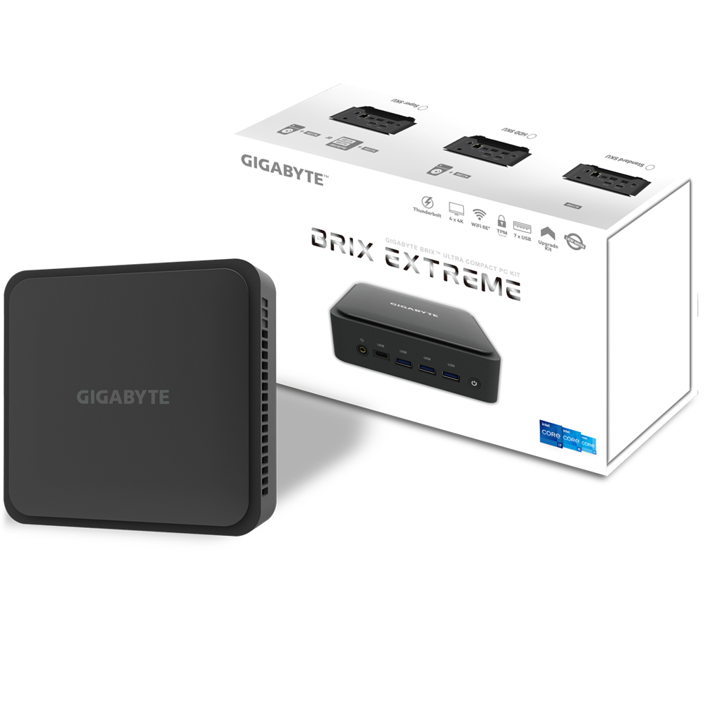 GIGABYTE GB-BEI7-1260 PC/workstation barebone Black i7-1260P – image 6