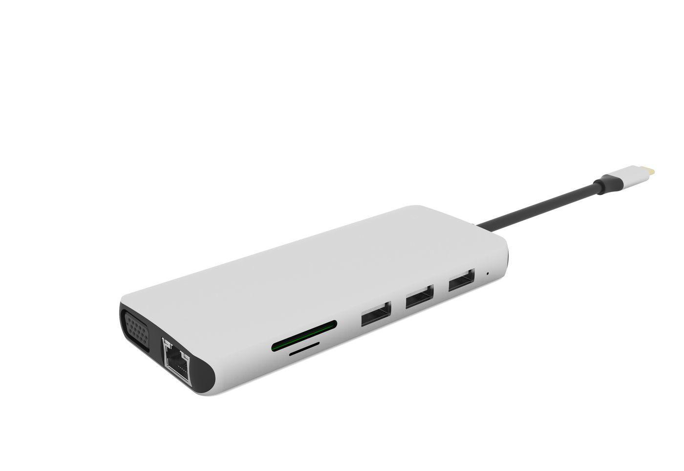 eSTUFF ES623009 interface hub Grey – image 3