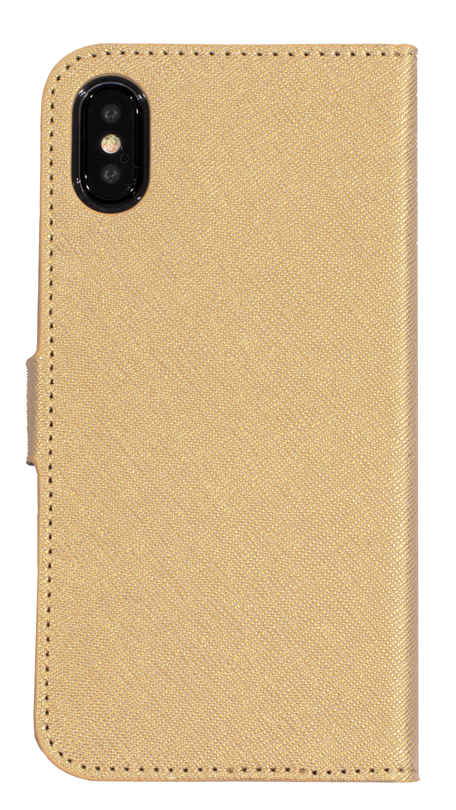 Mobiparts Saffiano Wallet Case Apple iPhone X, iPhone XS Gold – image 3