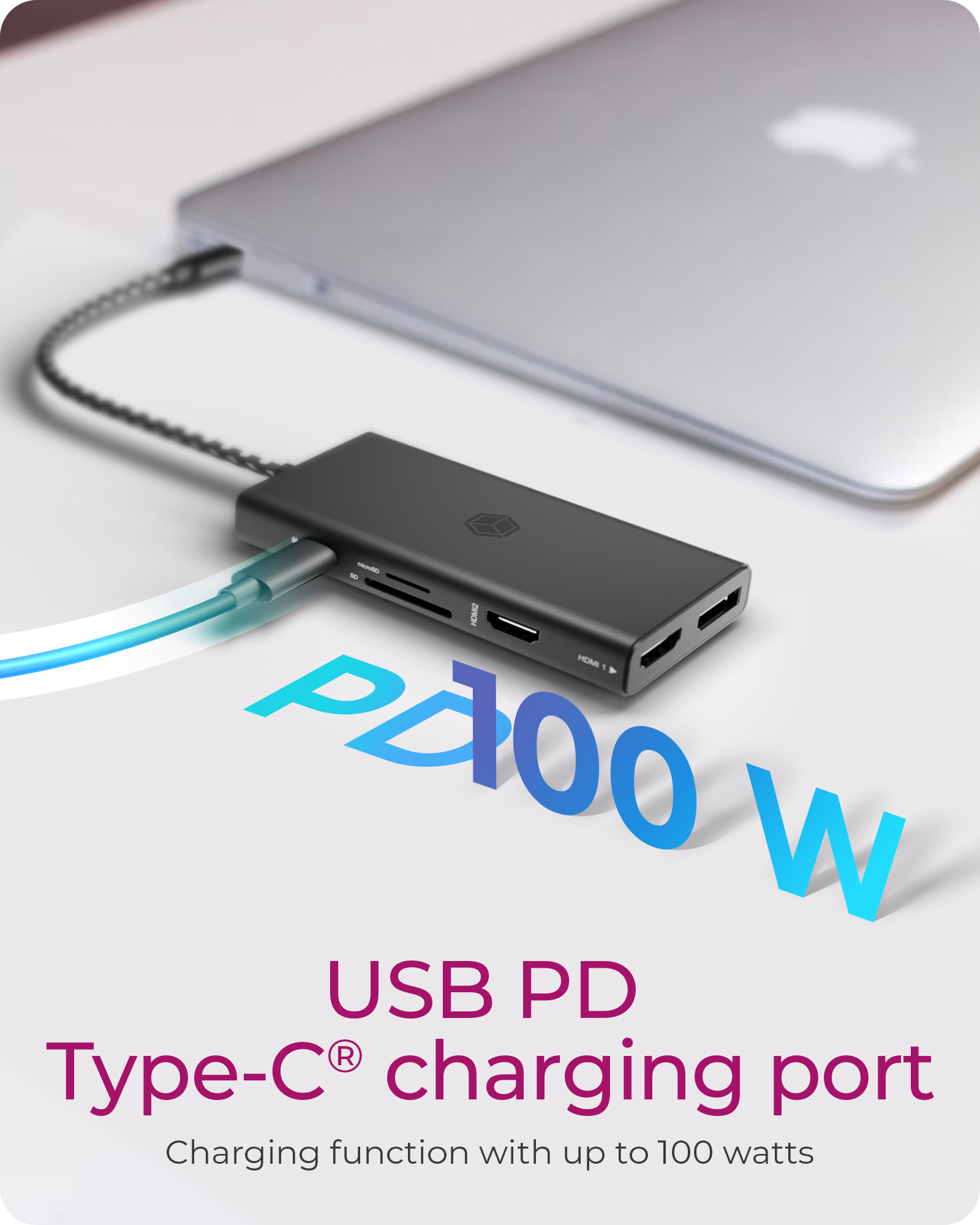 ICY BOX IB-DK4011-CPD Wired USB 3.2 Gen 1 (3.1 Gen 1) Type-C Black – image 3