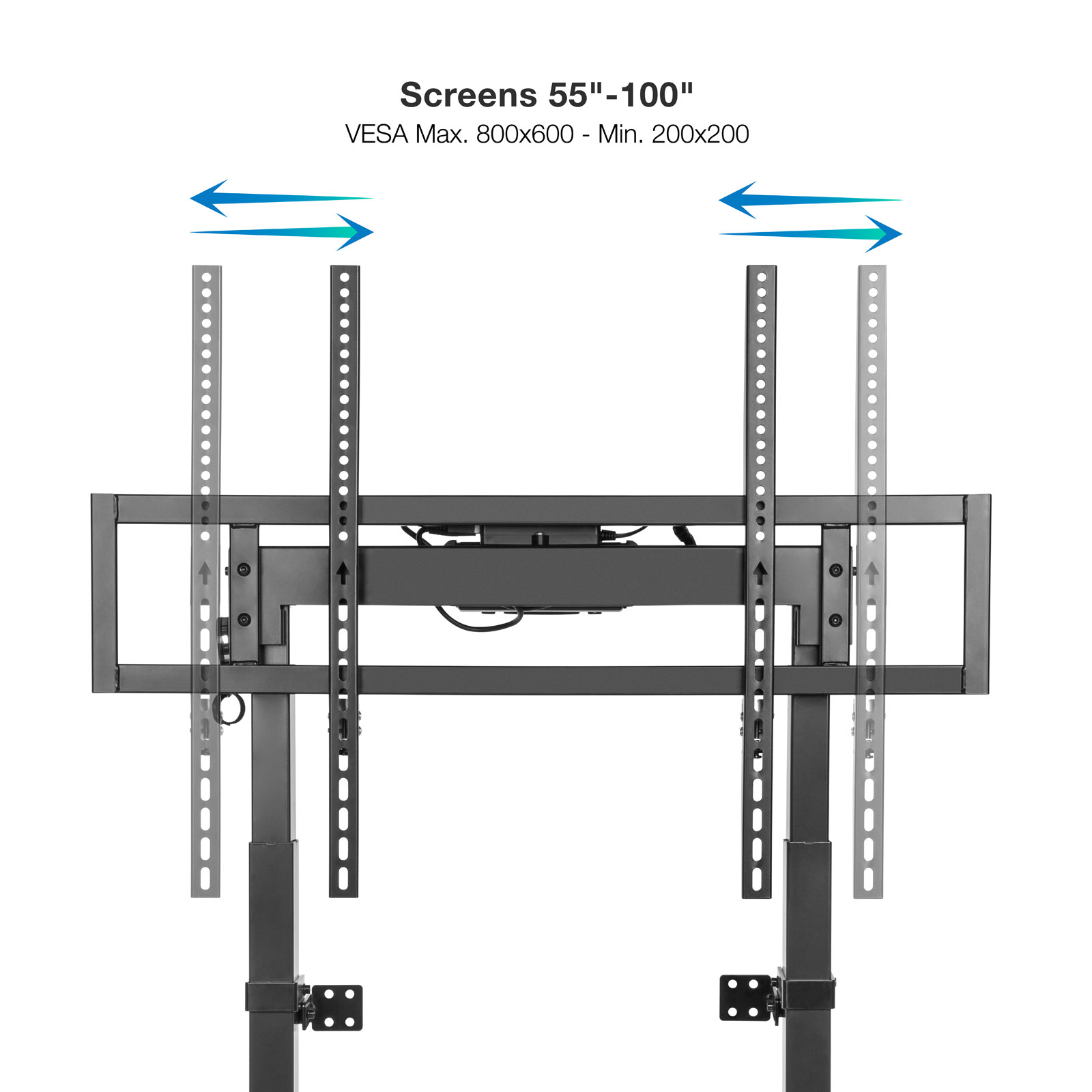 TooQ TITAN Fixed Floor Stand with Electric Height Adjustment for – image 5