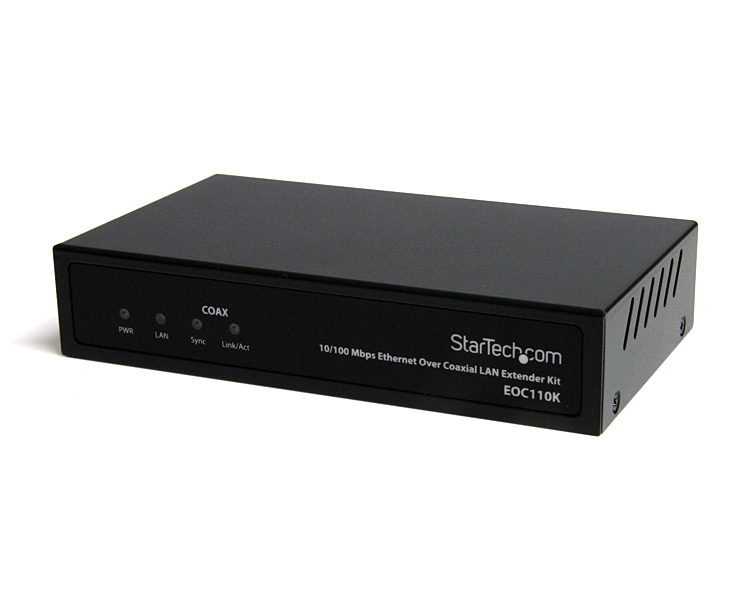 StarTech.com EOC110RGB network extender Network receiver Black – image 1