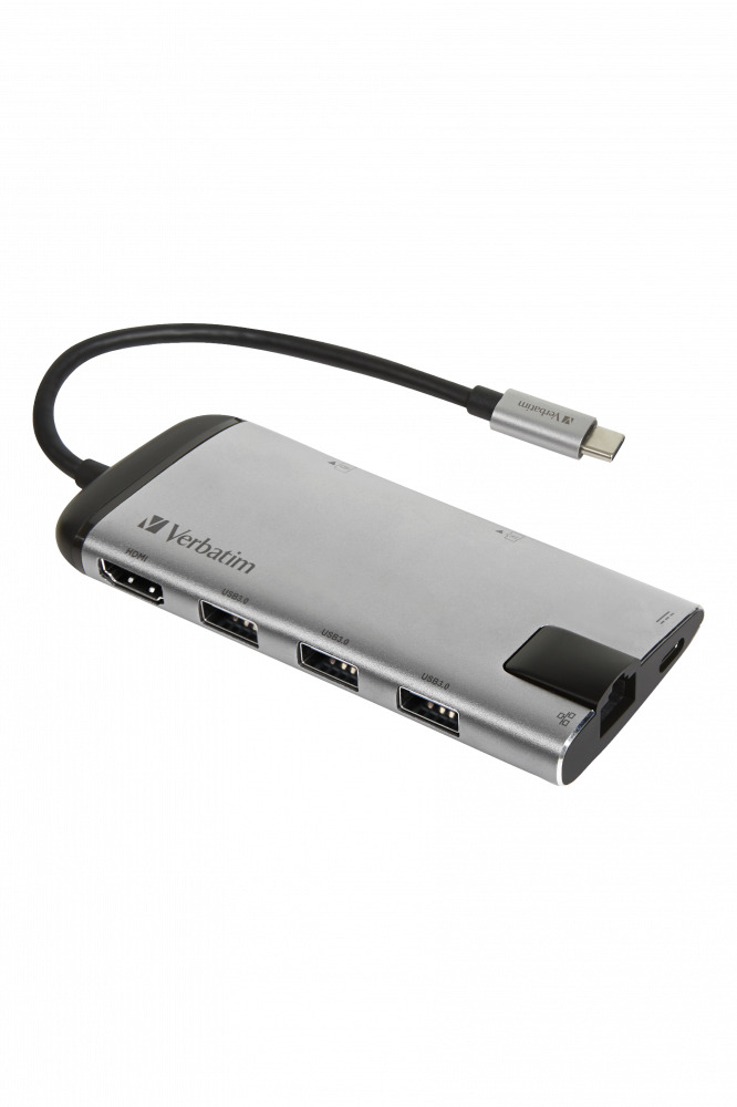Verbatim 16102510 laptop dock/port replicator Wired USB 3.2 Gen 1 (3.1 Gen 1) Type-C Black, Silver – image 6