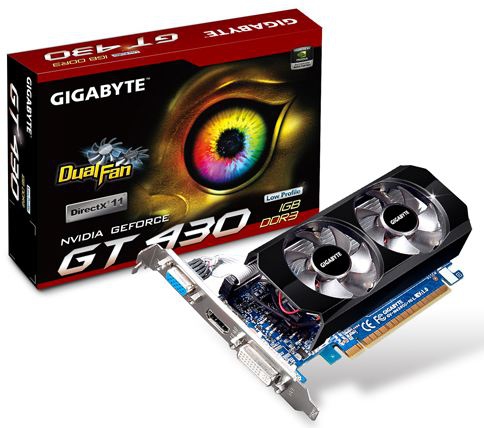 GIGABYTE N430OGL graphics card NVIDIA GeForce GT 430 – image 1