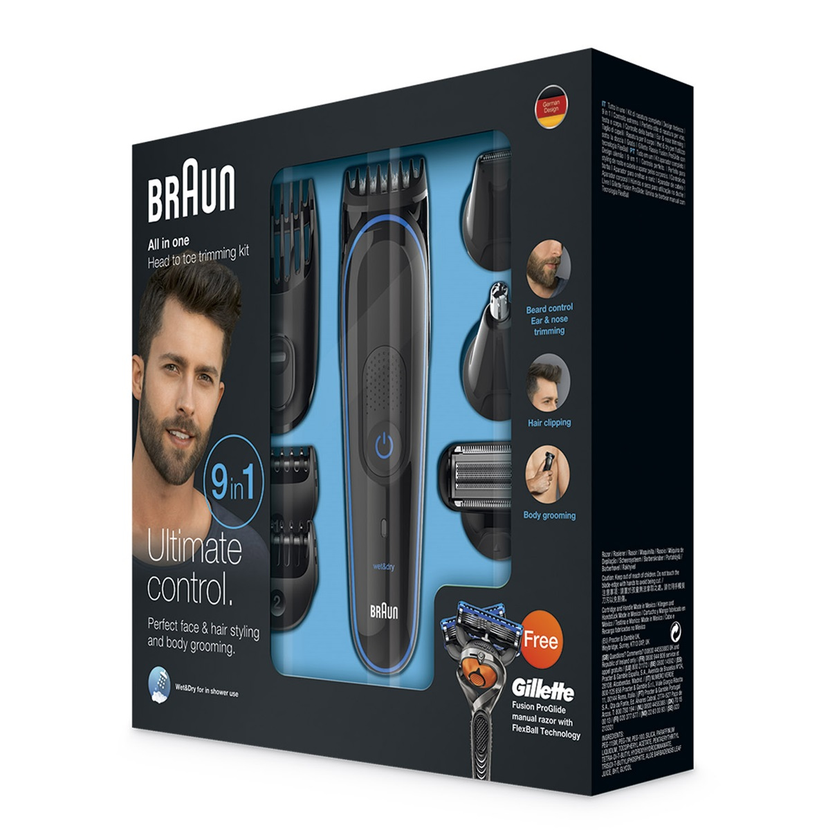 Braun MGK3080 13 2.1 cm Wet & Dry Black, Blue – image 5