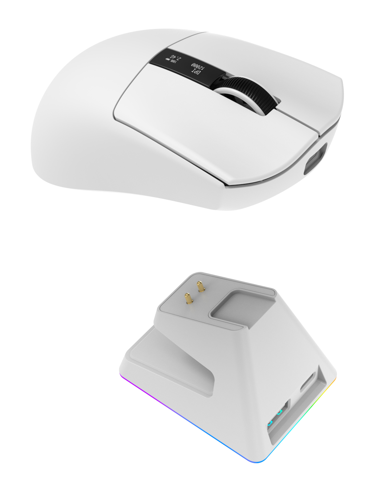 Oniverse - Wireless gaming mouse Vanguard + Dock - Luxion White (PC) – image 6