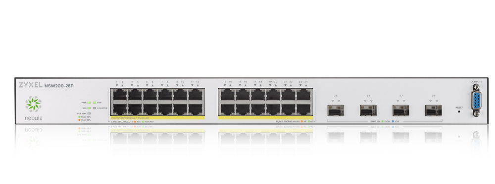 Zyxel NSW200-28P Managed L2 Gigabit Ethernet (10/100/1000) Power over Ethernet (PoE) Black, Grey – image 4
