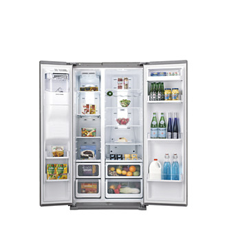 Samsung RSH7UNPN side-by-side refrigerator Freestanding Platinum, Stainless steel – image 4