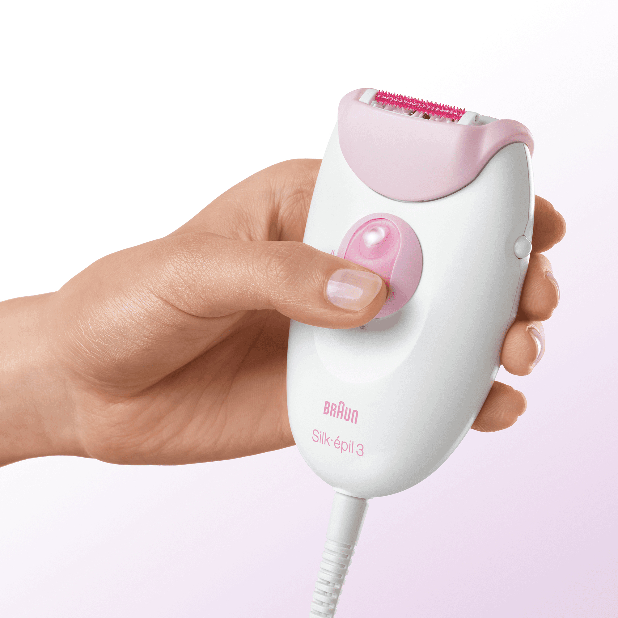 Braun Silk-épil 3 81625485 epilator 20 tweezers Violet, White – image 5
