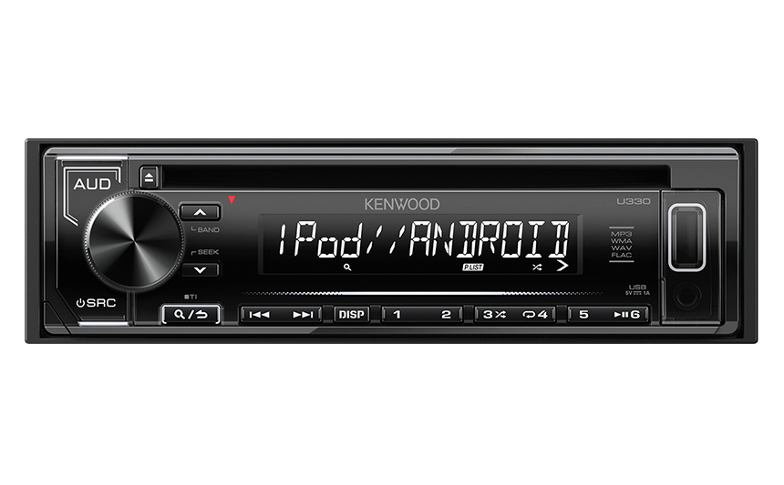 Kenwood U330W car media receiver Black