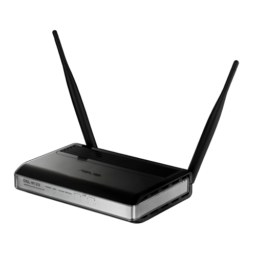 ASUS DSL-N12U wireless router Fast Ethernet Black, Silver – image 1