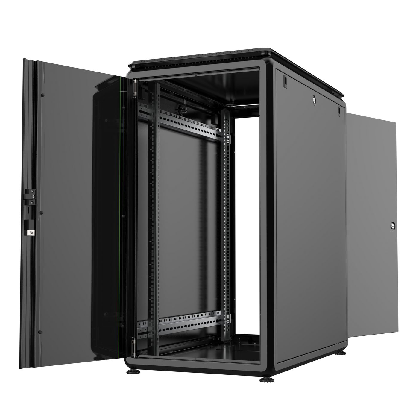 Lanview RDL22U61BL rack cabinet 22U Freestanding rack Black – image 2