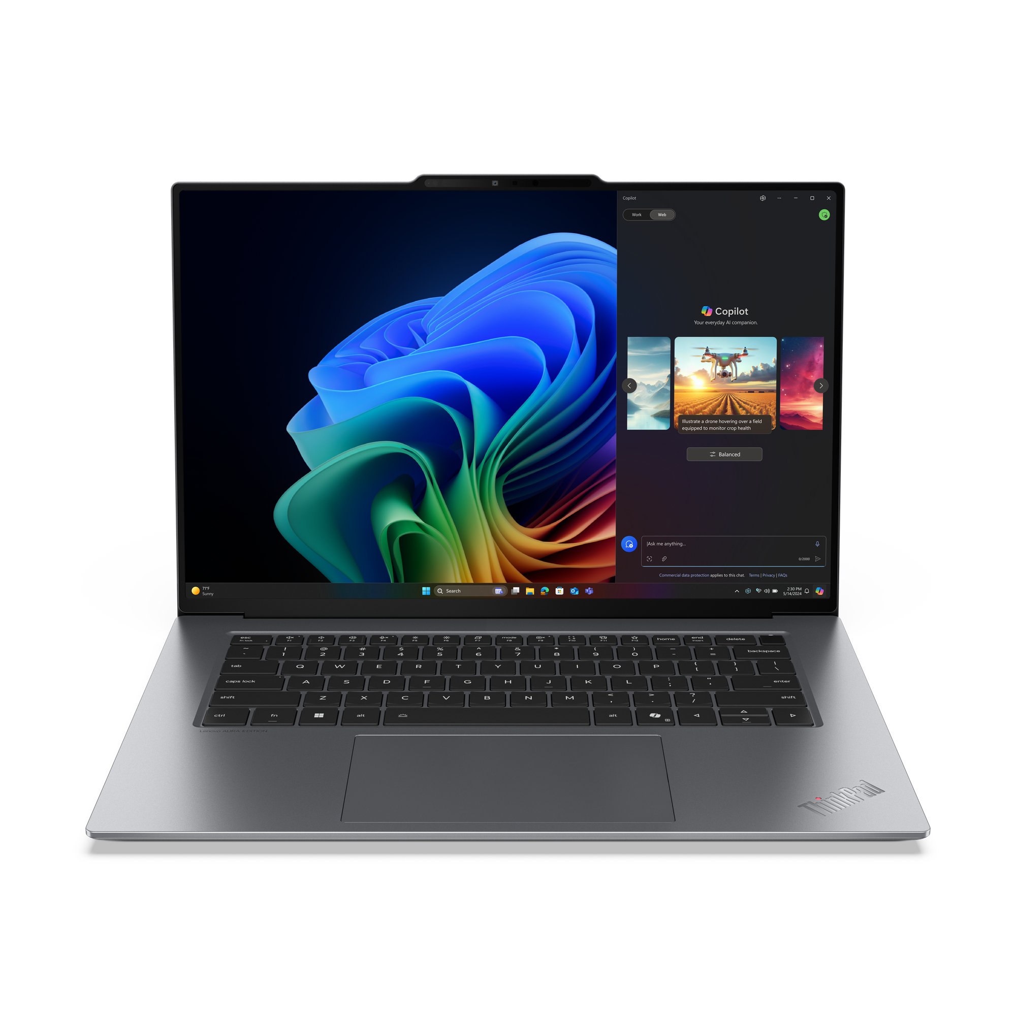 Lenovo ThinkPad X9-15 Gen 1 Copilot+ PC Intel Core Ultra 7 258V Computer portatile 38,9 cm (15.3") 2.8K 32 GB LPDDR5x-SDRAM 1 T