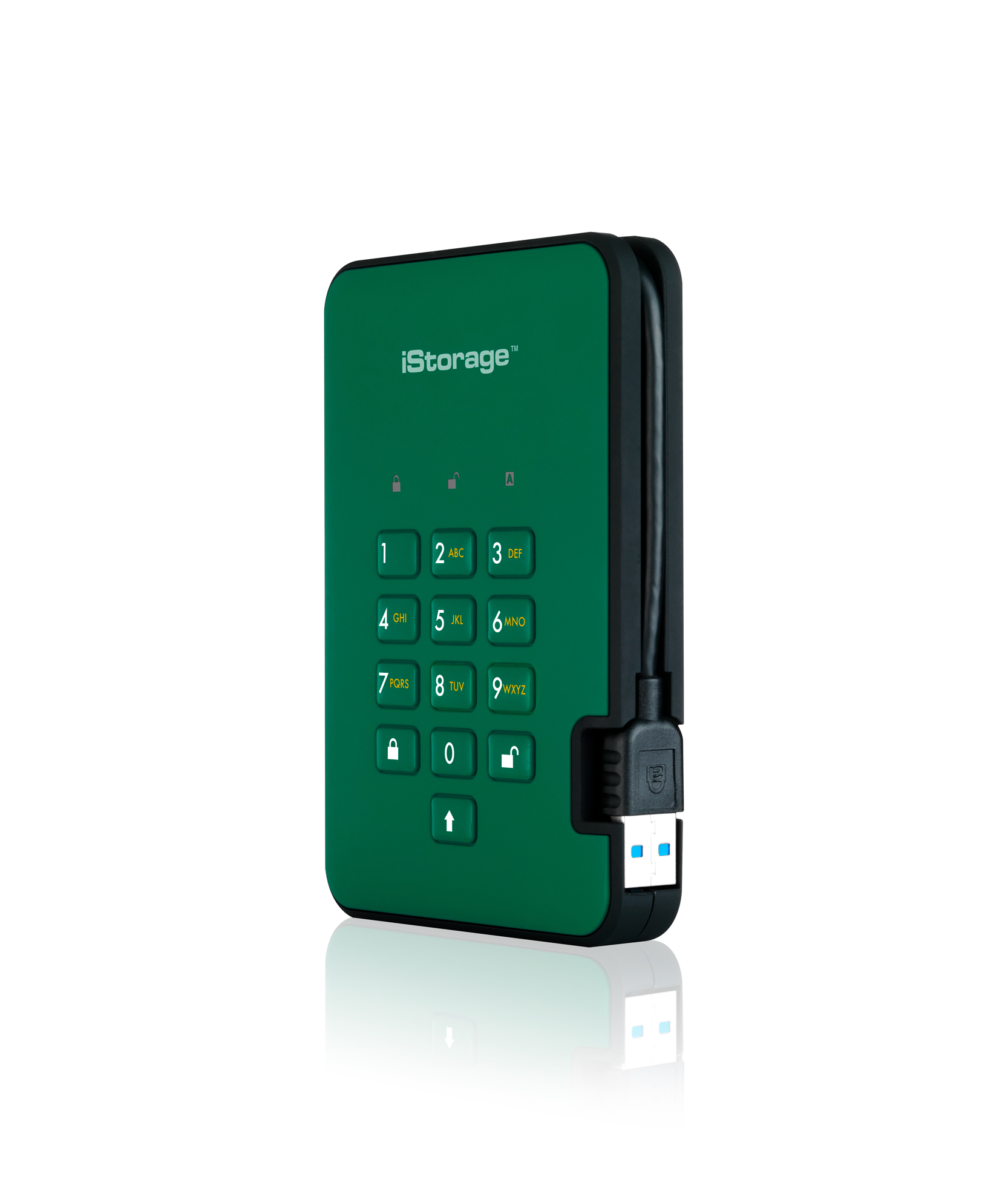 iStorage diskAshur² SSD 16TB Green | Secure Portable Solid State Drive |AES-XTS 256-bit Hardware Encryption | PIN protected | OS & Platform Independent | TAA Compliant |Brute force hack defence | Dust/Water Resistant image 3