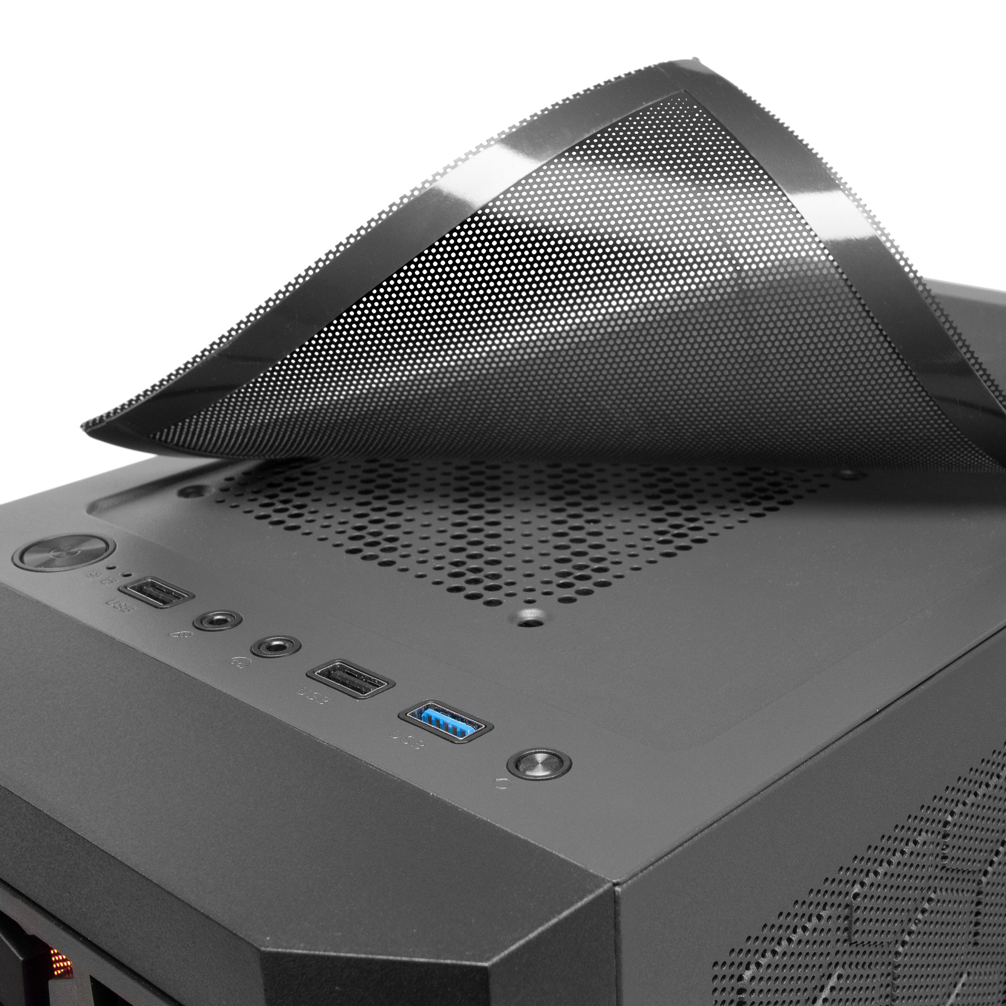 Mars Gaming MCMESH Micro ATX Gaming PC Case 3x FRGB Fan Black – image 5