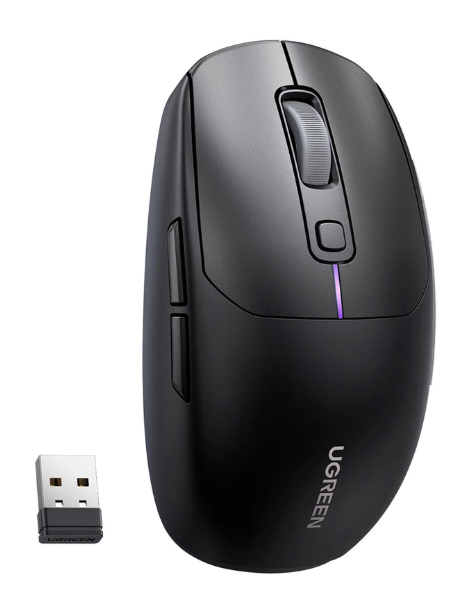 Ugreen MU103 mouse Gaming RF Wireless + Bluetooth + USB Type-C Optical 5000 DPI