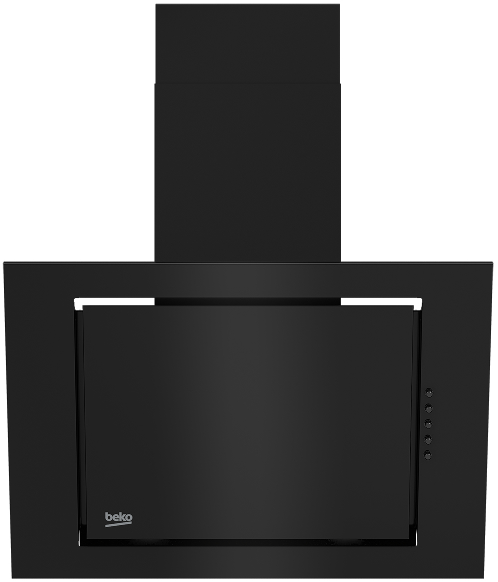 Beko HCA62420B cooker hood Wall-mounted Black 430 m³/h