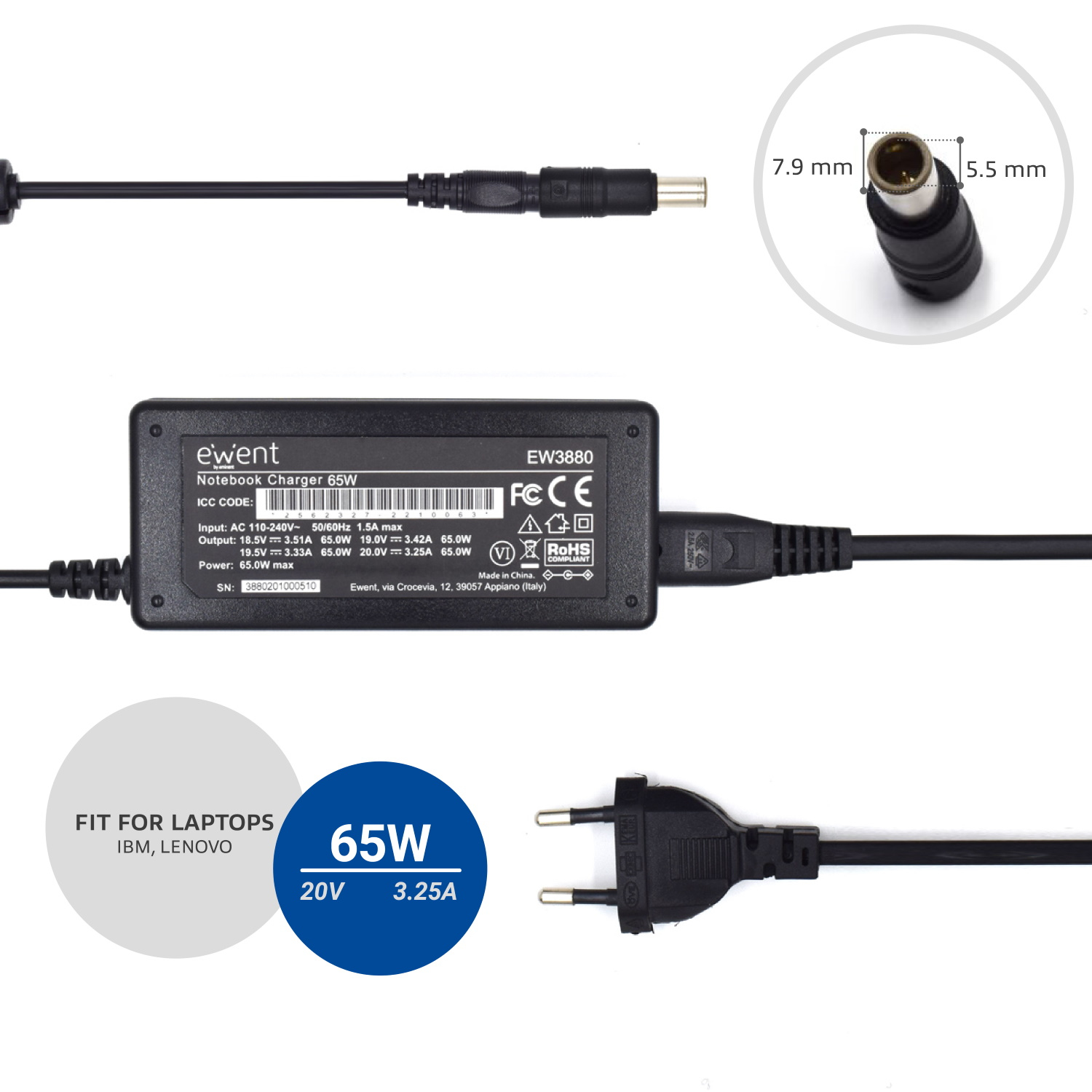 Ewent EW3888 power adapter/inverter Indoor – image 4