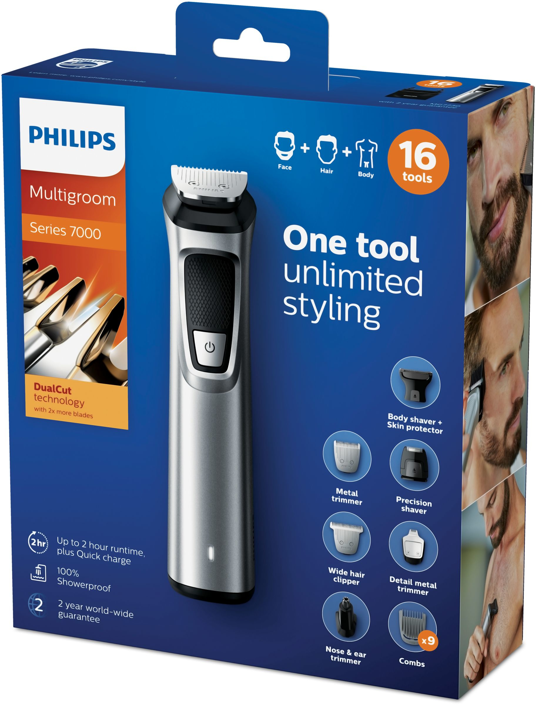 Philips MULTIGROOM Series 7000 16-in-1, Face, Hair and Body MG7730/15 – image 2