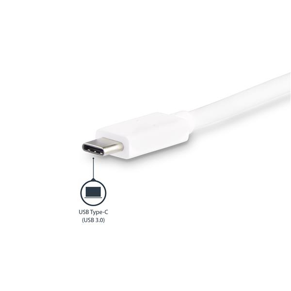 StarTech.com USB-C Multiport Adapter - USB-C Travel Dock with 4K HDMI or 1080p VGA - Gigabit Ethernet, 5Gbps USB-A 3.0 - USB-C Digital AV Adapter - USB Type-C/T – image 5