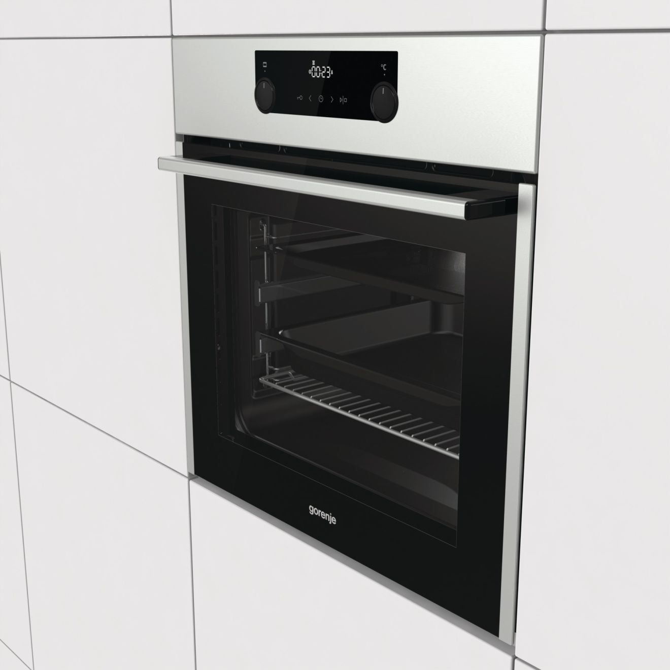 Gorenje BO737E30X 71 L Black, Stainless steel – image 2