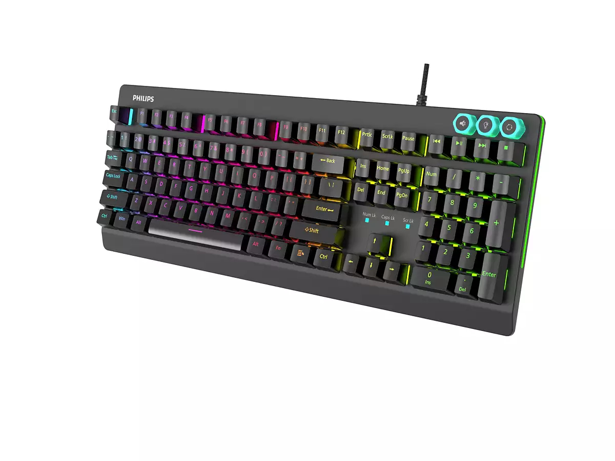 Philips SPK8307BCR/93 keyboard Gaming USB QWERTY Black – image 3