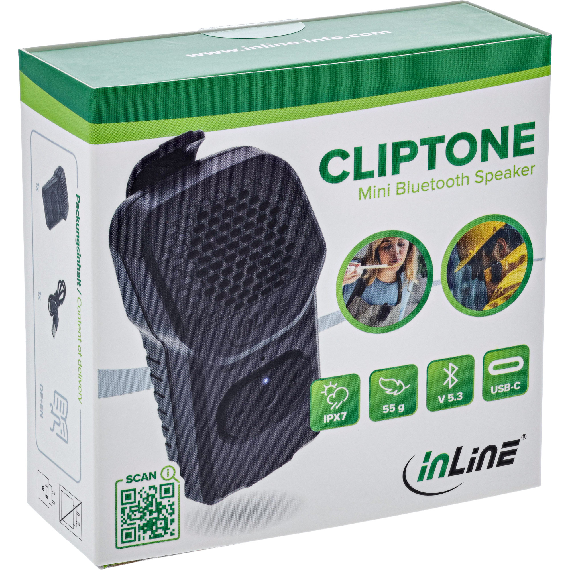 InLine 55383 portable/party speaker Mono portable speaker Black – image 9